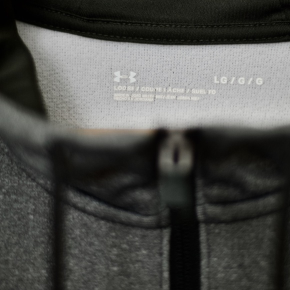 Under Armour Men's Grey Oversized Pullover/Hoodie Large - Picture 5 of 7